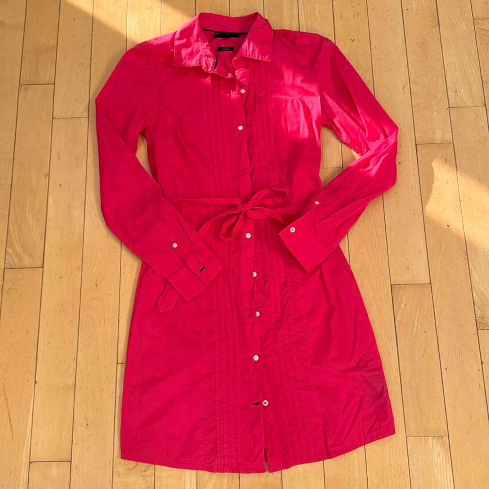 Tommy Hilfiger woman long sleeve button down dress size small